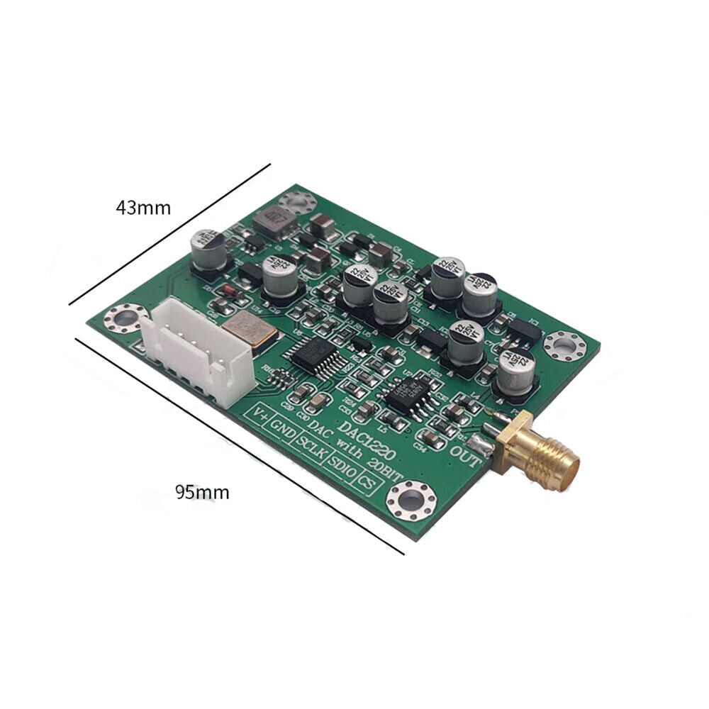 DAC1220 Data Acquisition Module 20 bit DAC 16 bit Adjustable ±10V Voltage Module