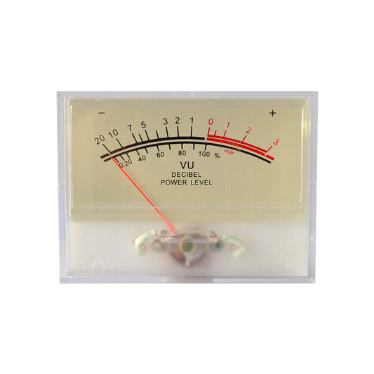 1pc SD-740 Panel VU Meter 510uA 650Omega 80x60mm 12V Amber Lamp