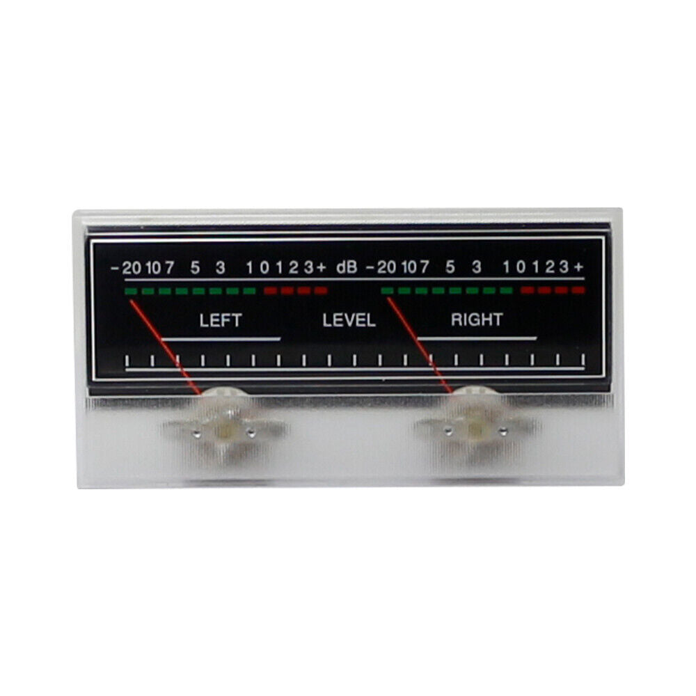 1pc SD-319 Panel 2 VU Meter 500uA 680Omega 115x54mm No Lamp