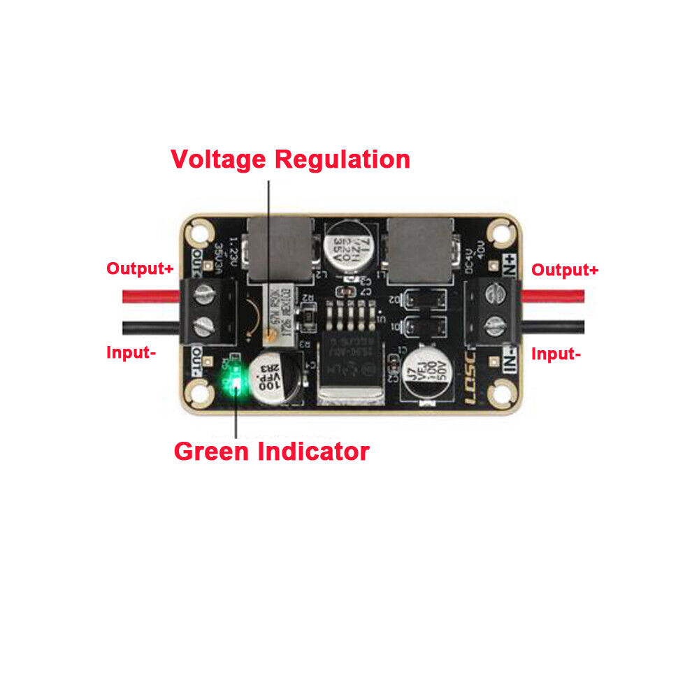 DC-DC Adjustable Buck Power Supply Module LM2596-ADJ 4V-40V 3A Regulator Board