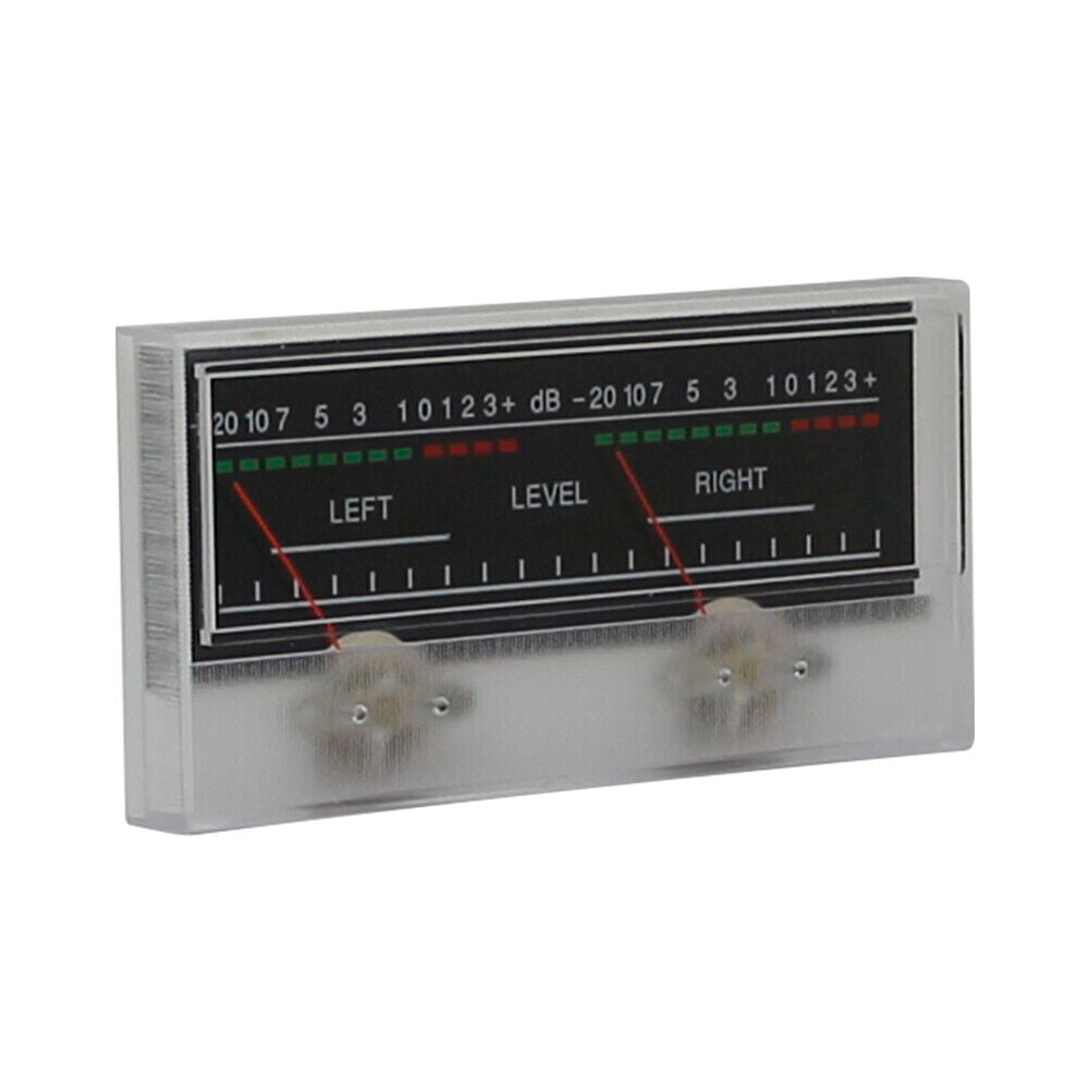 1pc SD-319 Panel 2 VU Meter 500uA 680Omega 115x54mm No Lamp