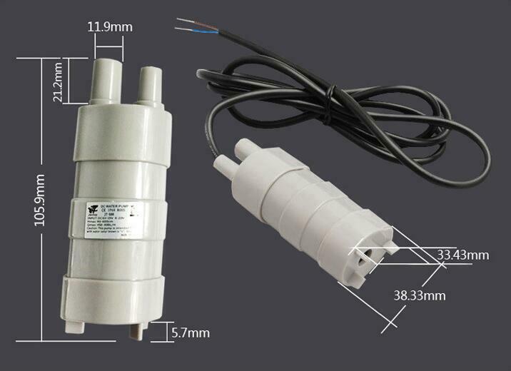 JT-500 DC24V Bath Machine Water Pump 5m Head MINI DC Household Submersible Brush Pump