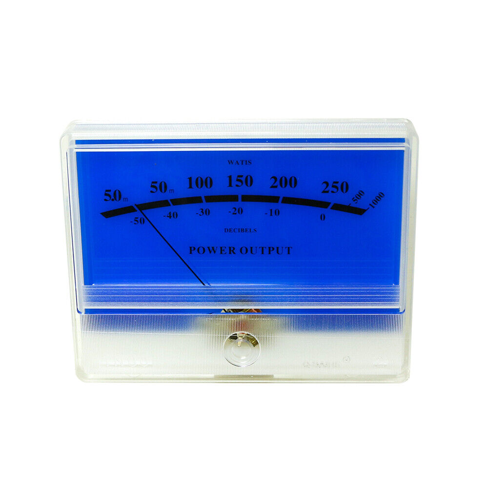 Panel VU Meter TN-90-BLUE DB Level Header Blue Lake Amplifier Audio Level Meter