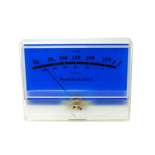 Panel VU Meter TN-90-BLUE DB Level Header Blue Lake Amplifier Audio Level Meter