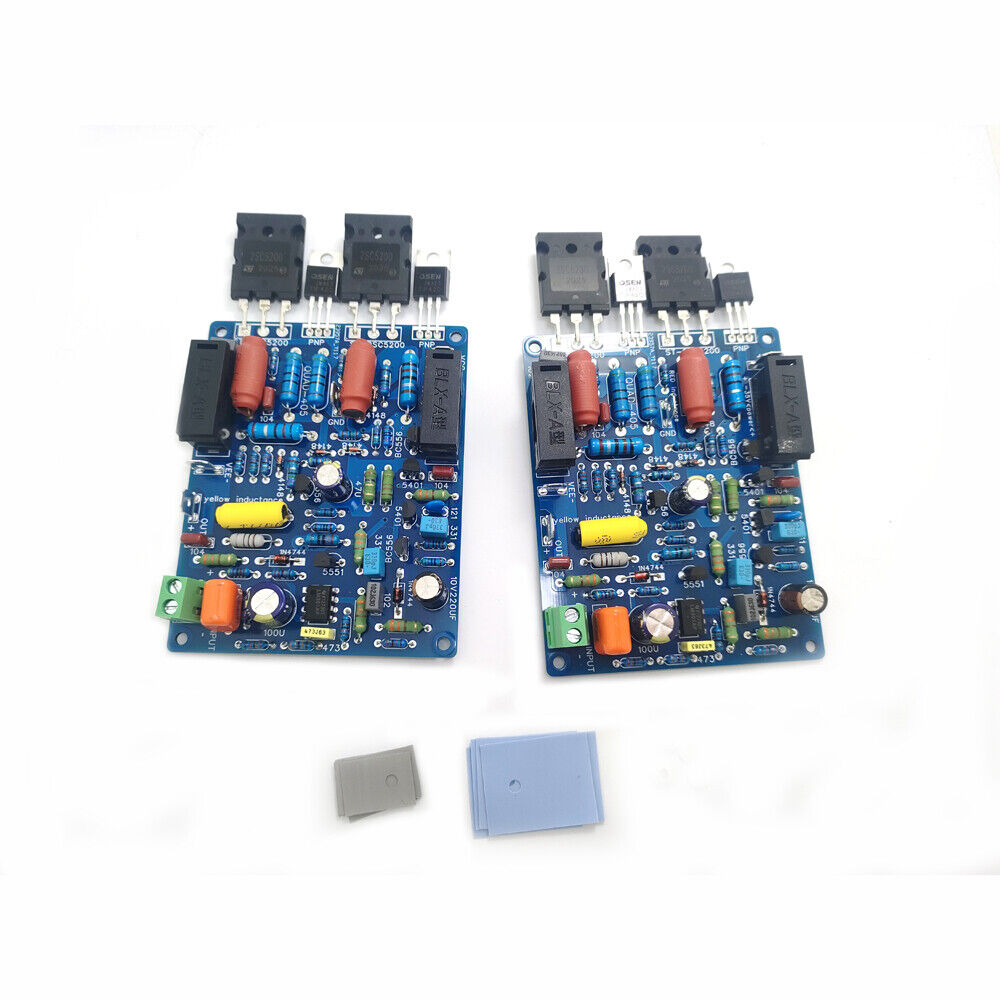 2pcs Assembled QUAD405 Mono Audio Power Amplifier Board DC +/-40V to +/-50V (3A)