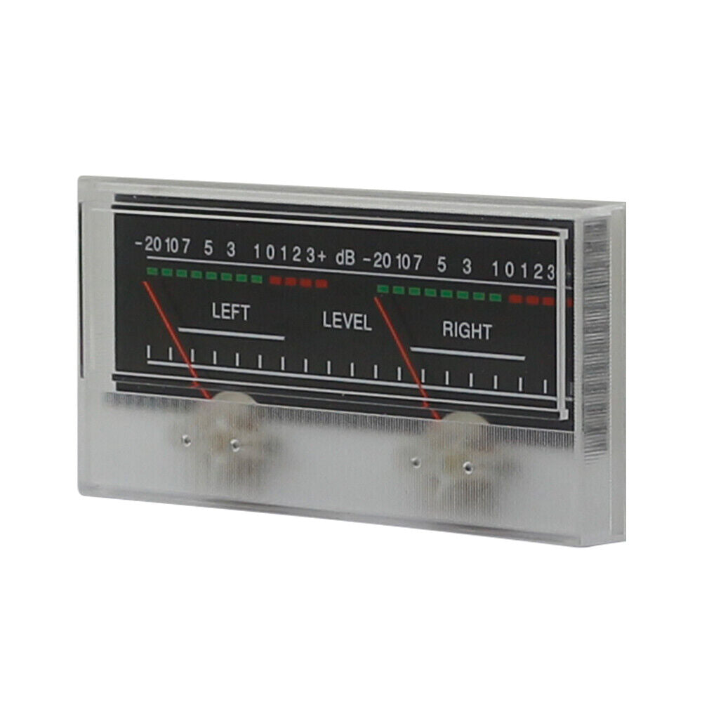 1pc SD-319 Panel 2 VU Meter 500uA 680Omega 115x54mm No Lamp