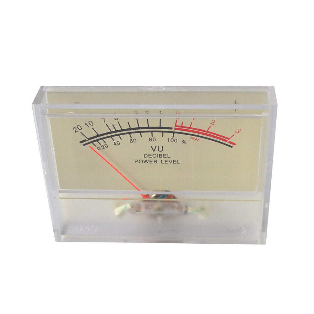 1pc SD-740 Panel VU Meter 510uA 650Omega 80x60mm 12V Amber Lamp